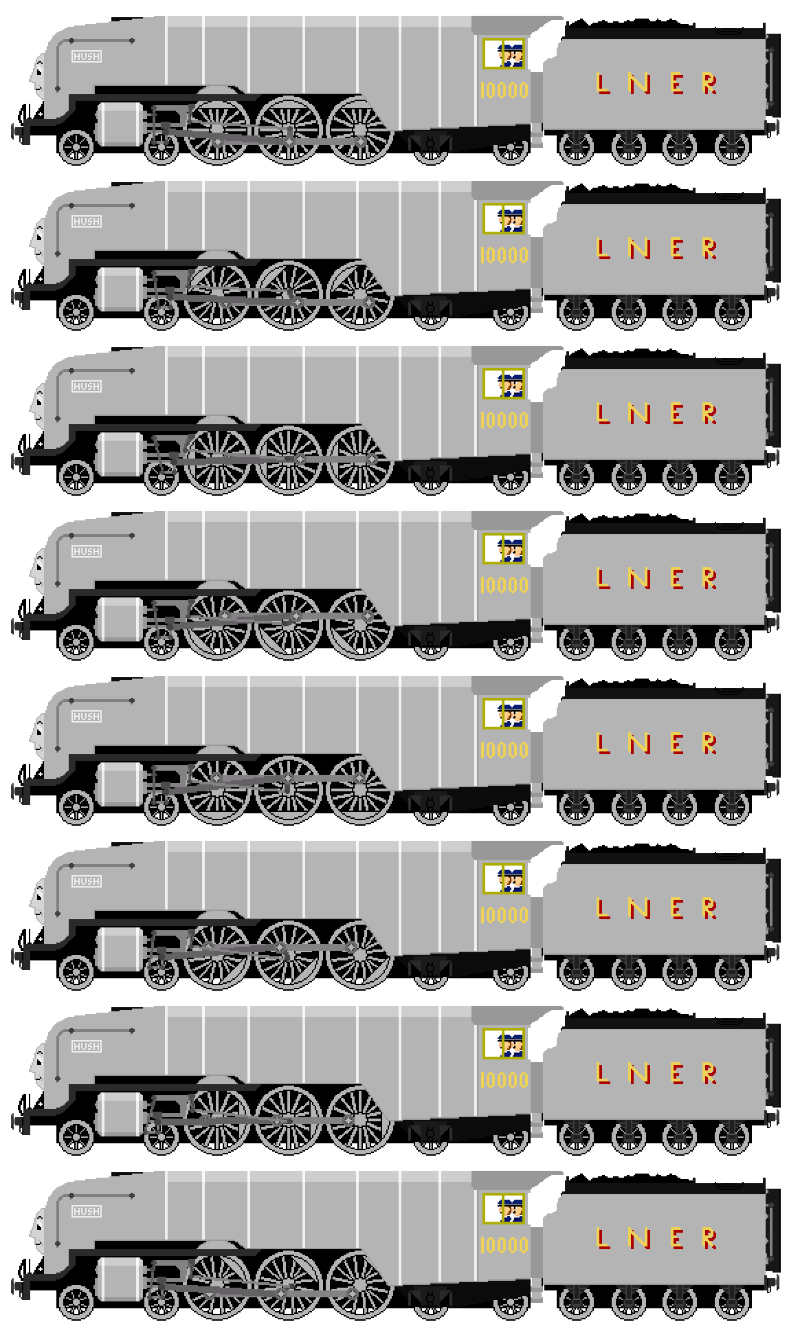 Enginebase Sprite Lner Hush the LNER W1 Class Engine (Full Sprite Sheet) by JamesFan1991 on ...