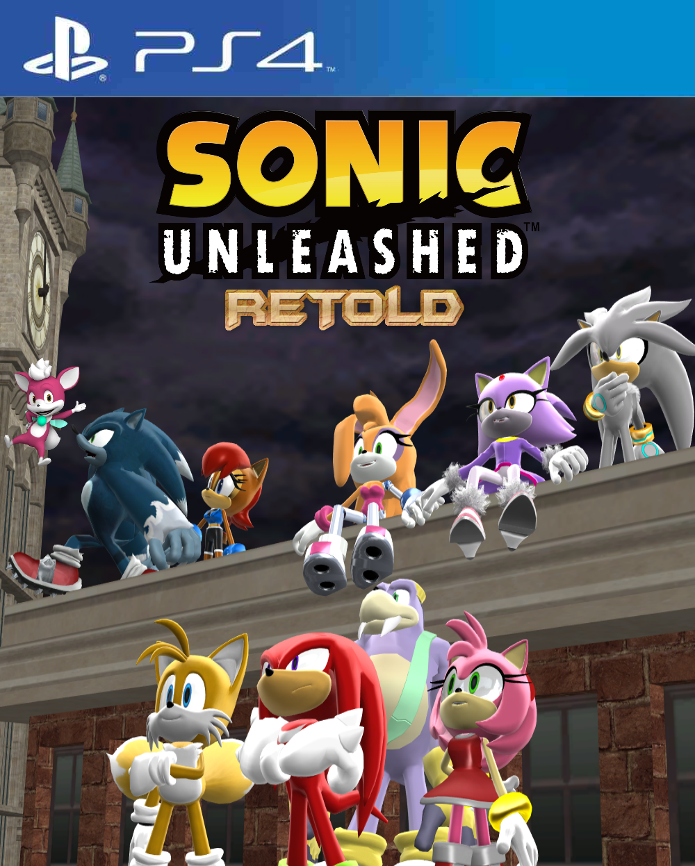 SONIC UNLEASHED RETOLD PS4 Cover by JamesFan1991 on DeviantArt