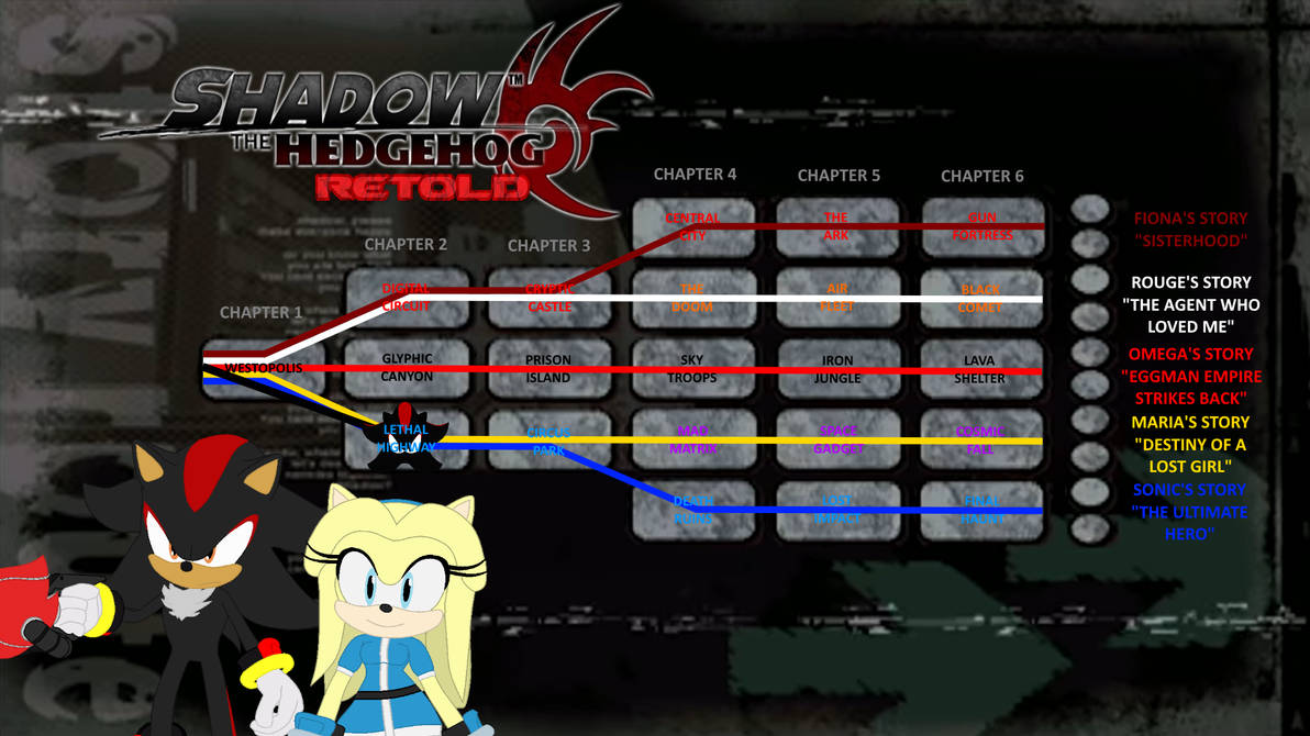 SHADOW THE HEDGEHOG RETOLD (CHAPTER MAP 2) by JamesFan1991 on DeviantArt