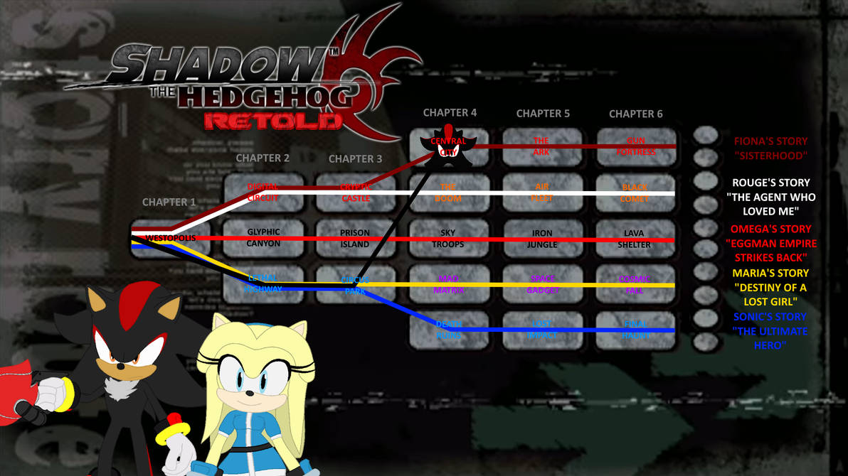 Shadow Generations Complete Map SHADOW THE HEDGEHOG RETOLD Map Chart 4 by JamesFan1991 on DeviantArt
