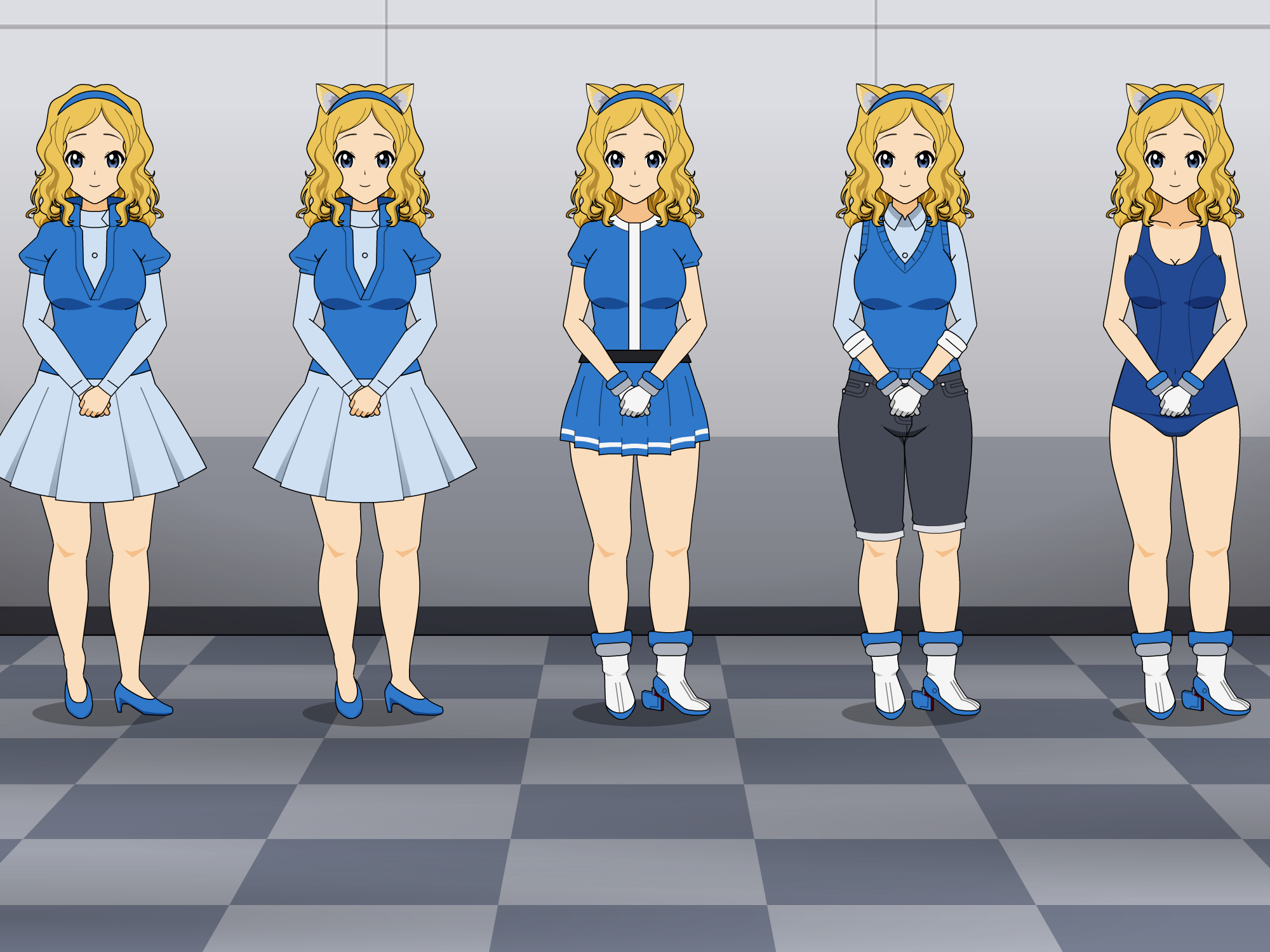 Maria Robotnik (Sonic's Ladies) Outfits 1