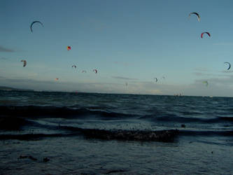 surfing with the wind