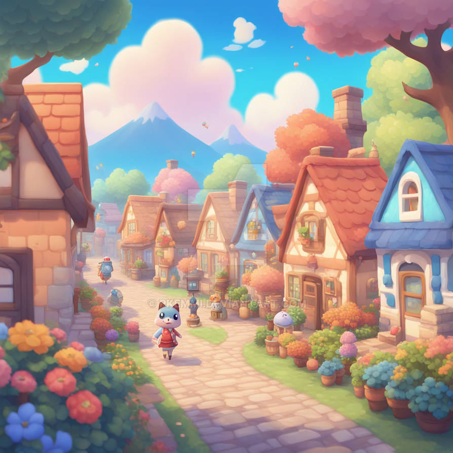 Whimsy Type Town Cozy Village Stroll - Whimsical Animal Town by Rkemmi on DeviantArt