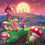 A Whimsical Twilight in the Mushroom Kingdom