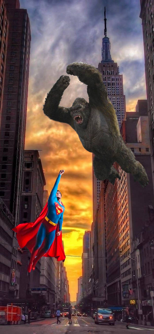 Superman vs King Kong by Haydar78 on DeviantArt