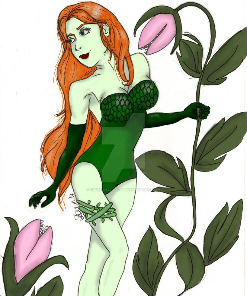 Poison Ivy Pin Up Coloured