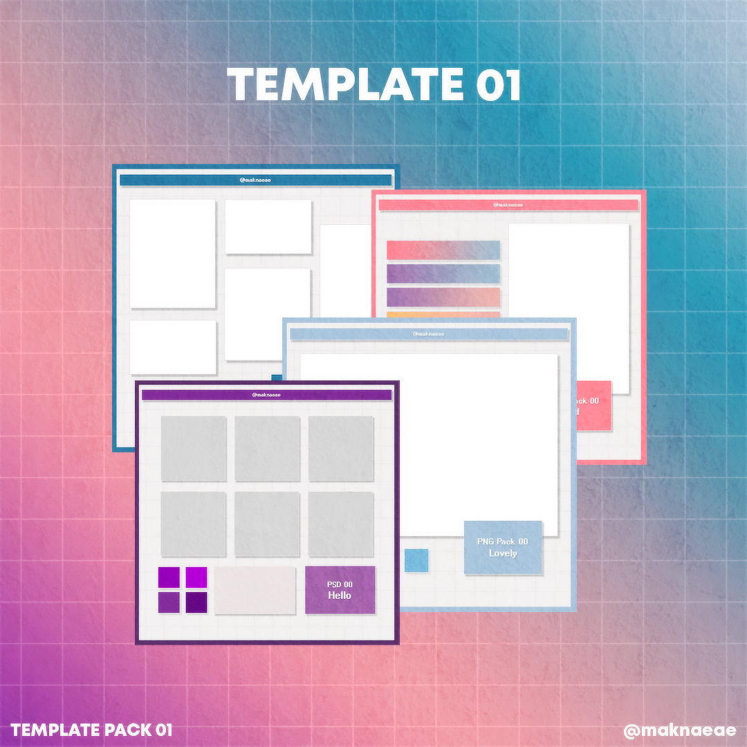Template Pack 01 by maknaeae on DeviantArt