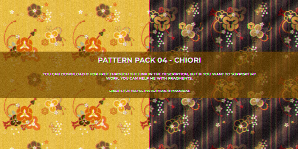 Pattern Pack 04 - Genshin Impact Chiori by maknaeae on DeviantArt