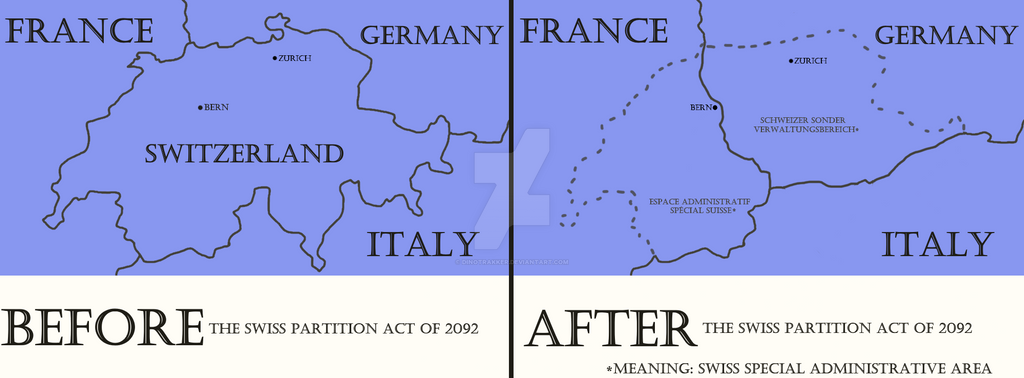 Partitioning of Switzerland, 2092 CE