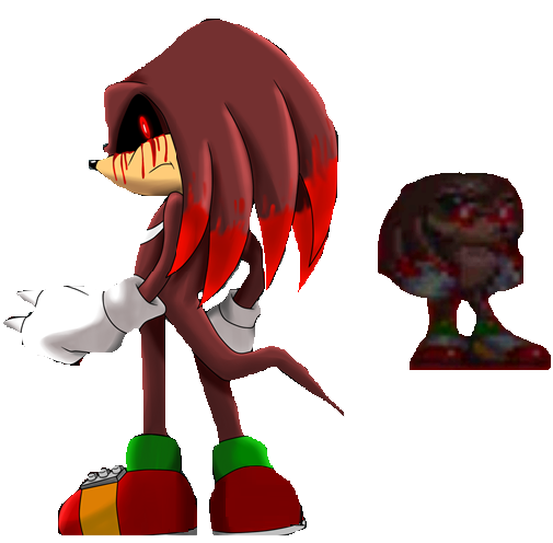 Knuckles.exe Full Body and sprite by fnatirfan on DeviantArt