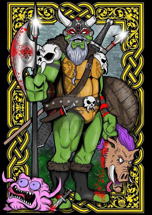 Vining Turtle TMNT Viking Turtle by shellshockedstudio on DeviantArt