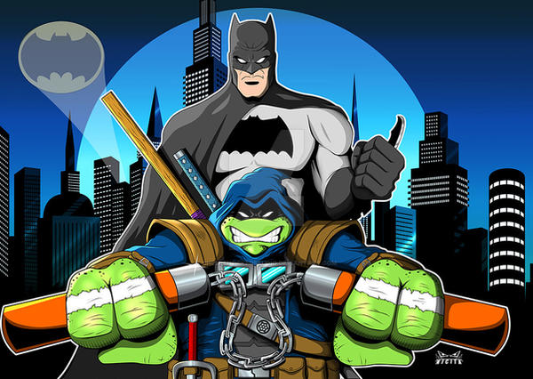 Batman and TMNT by Justiceavenger on DeviantArt