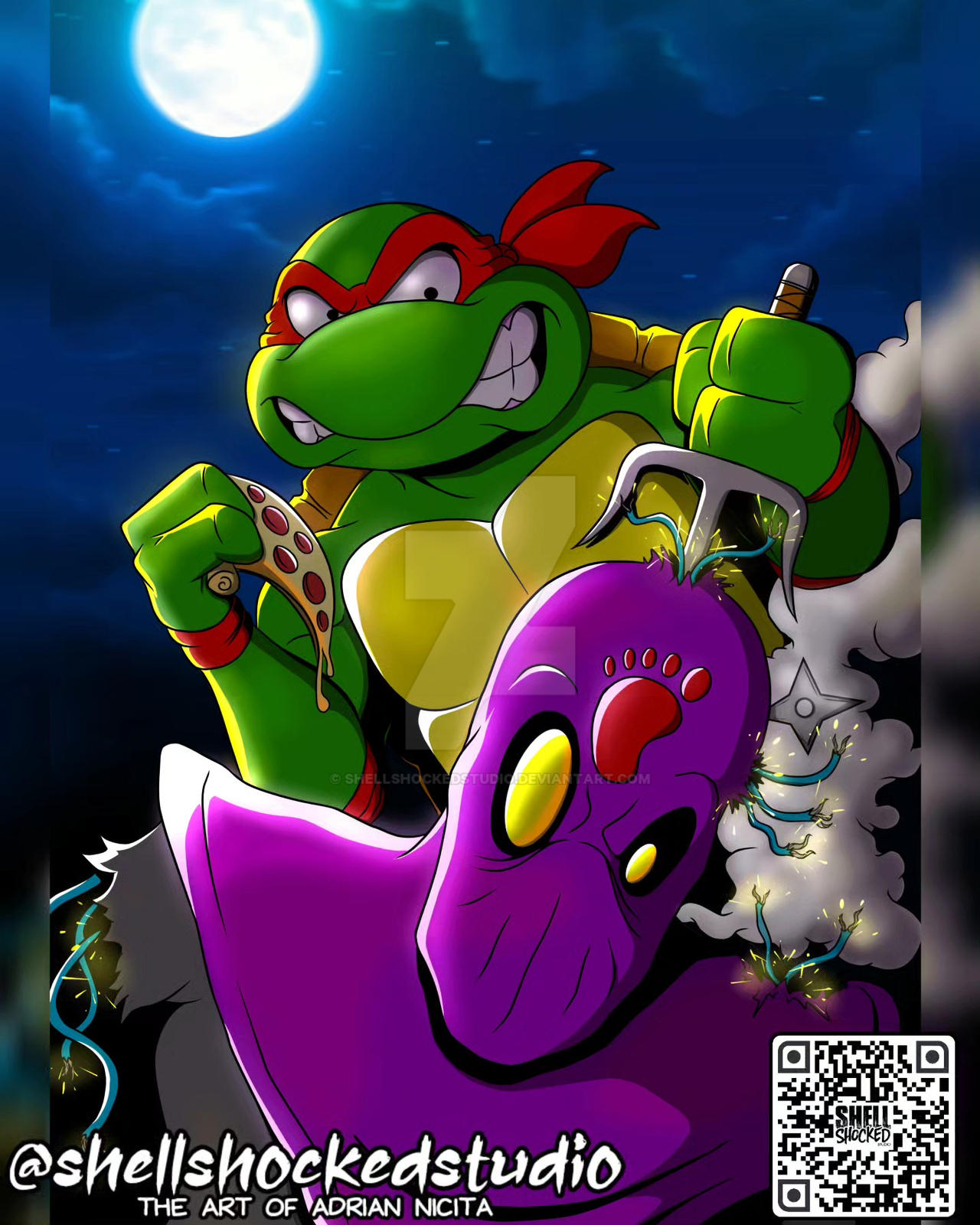 Tmnt Rage Art Raphael Rage Vs Foot TMNT by shellshockedstudio on DeviantArt