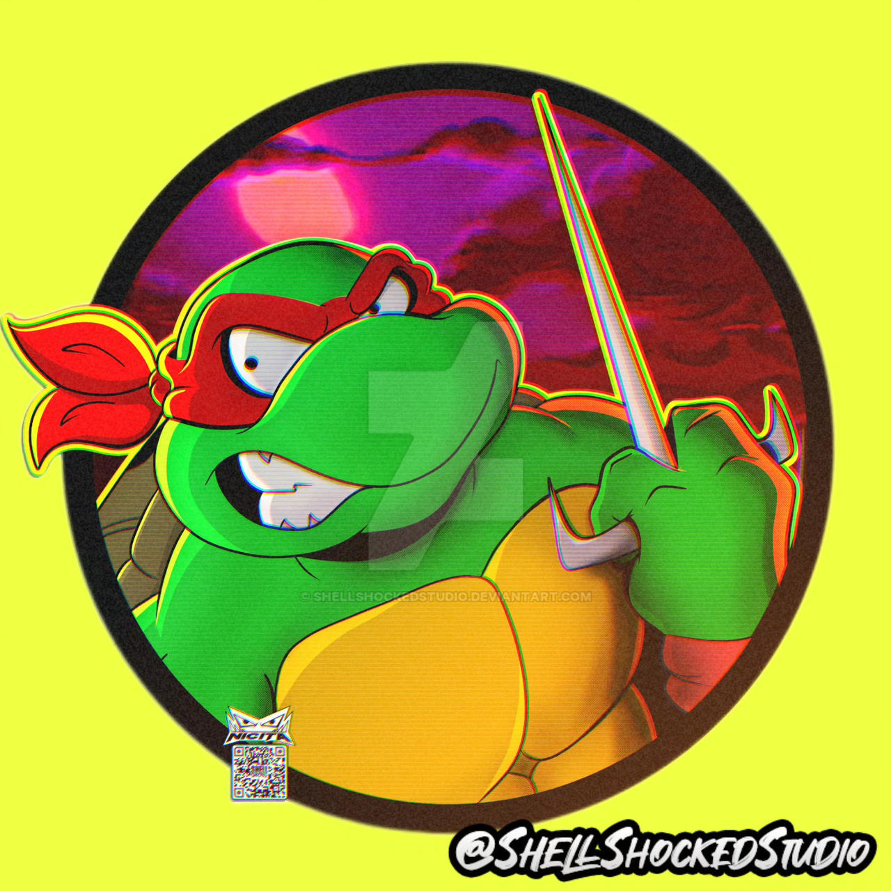 Angry Raphael TMNT 80s by shellshockedstudio on DeviantArt