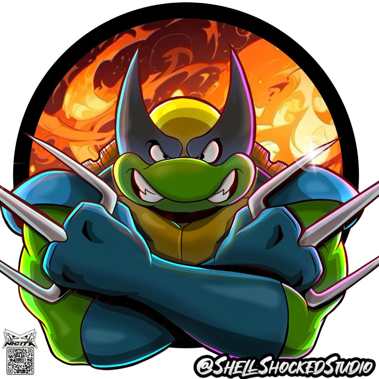 Wolverine Raphael Tmnt Raphael / X-men Wolverine by shellshockedstudio on DeviantArt