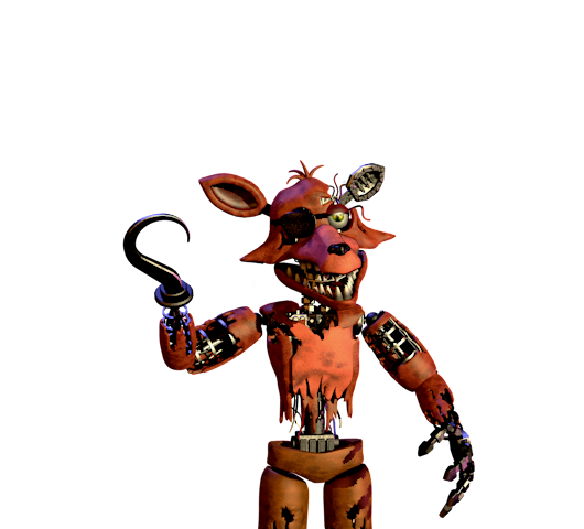 Withered Foxy [render] By Arrancon On Deviantart - 859x930 PNG Download -  PNGkit