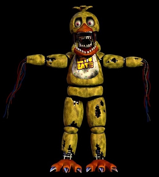 Withered Chica Full Body PNG by BrussPictures on DeviantArt