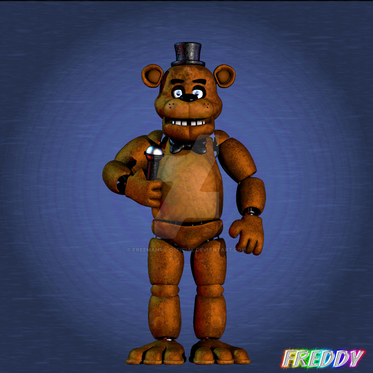 Freddy fnaf 1 render by sm64wariogamig3dmod on DeviantArt