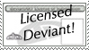 deviantLICENSE Stamp