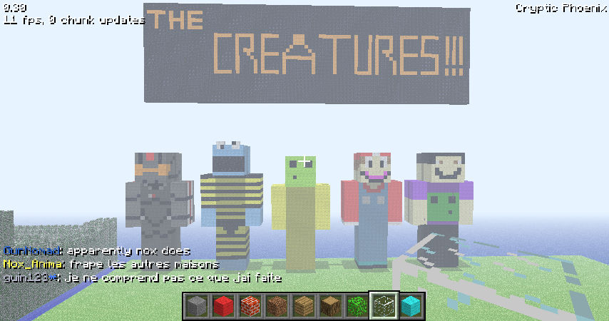 Minecraft (Creature) statues by GunNomad on DeviantArt