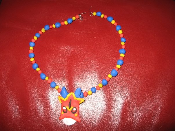 Flamedramon neckclace