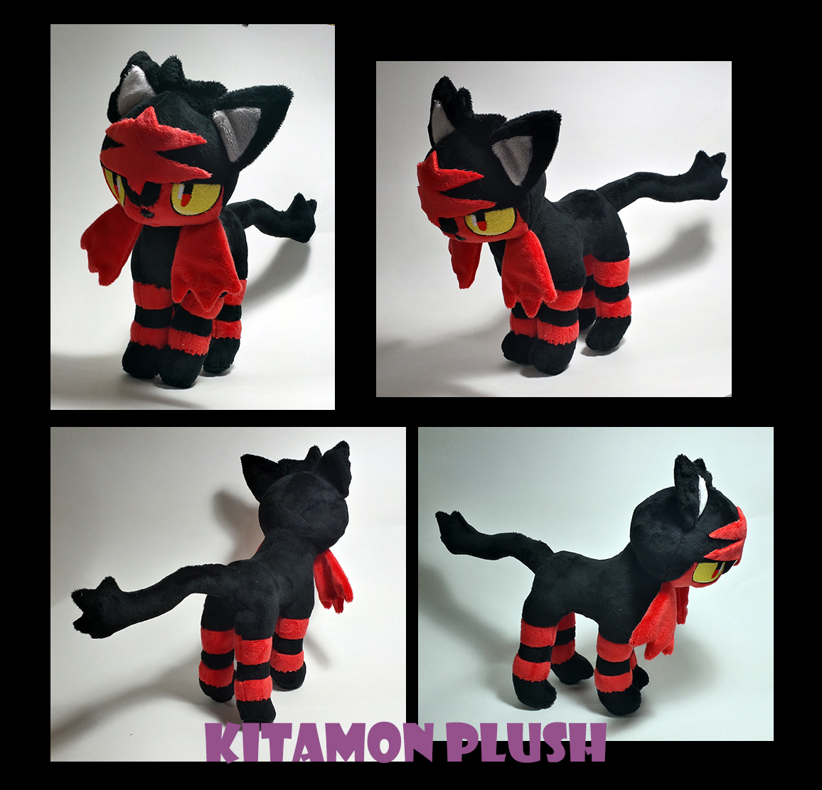 Pokemon - Litten custom plush for auction