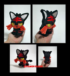 Pokemon - Tiny Litten custom plush OOAK ebay sale