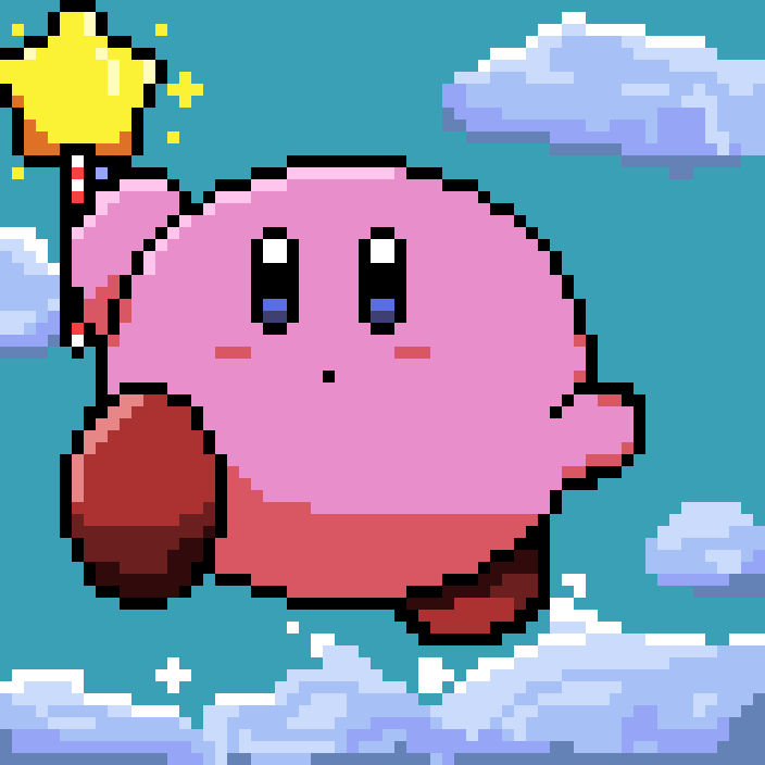 Kirby pixel art. by Psycho-Soda on DeviantArt