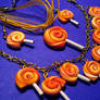 Lollipop orange set