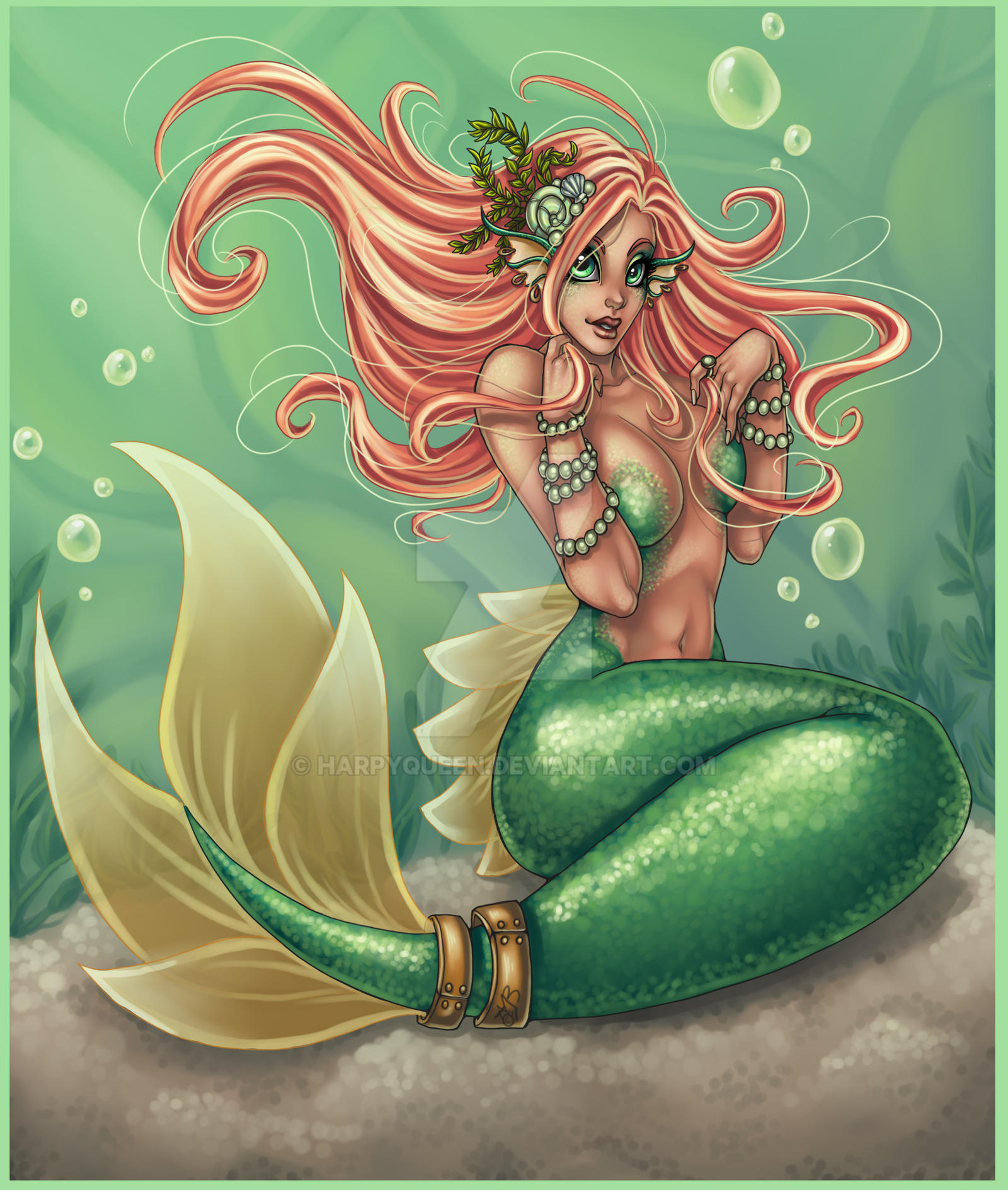 mermaid pinup