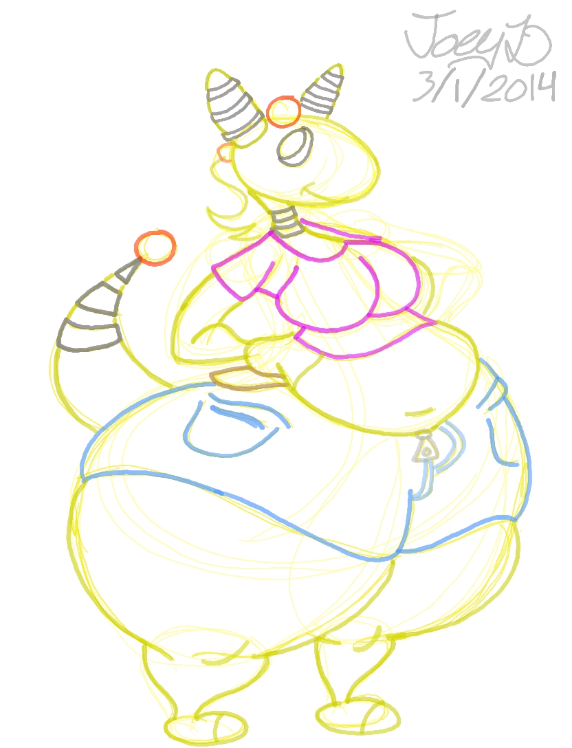 Thick thighed Ampharos girl