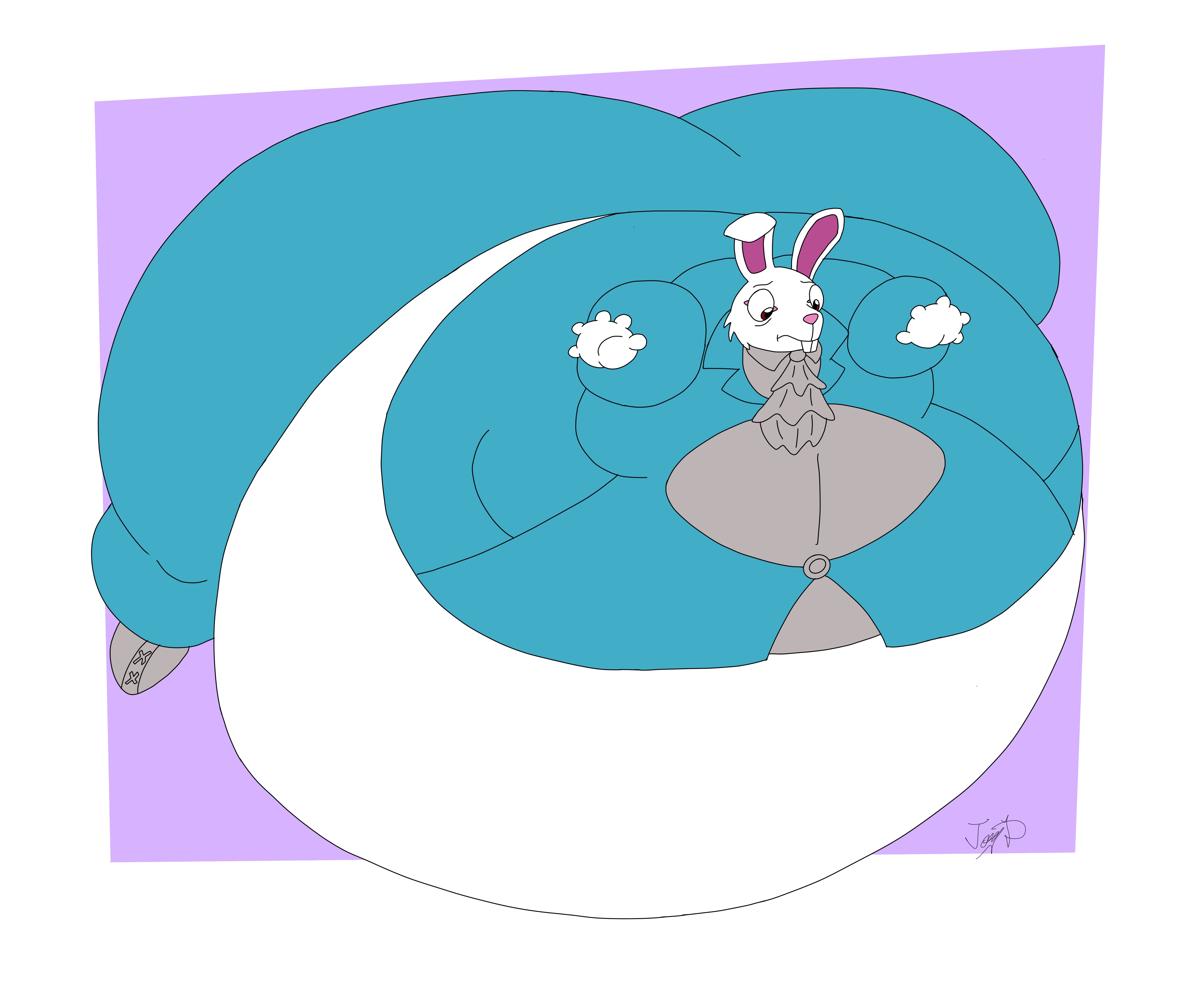 Rabbit Inflation Inflated Dutch Rabbit by Joey-Toons on DeviantArt