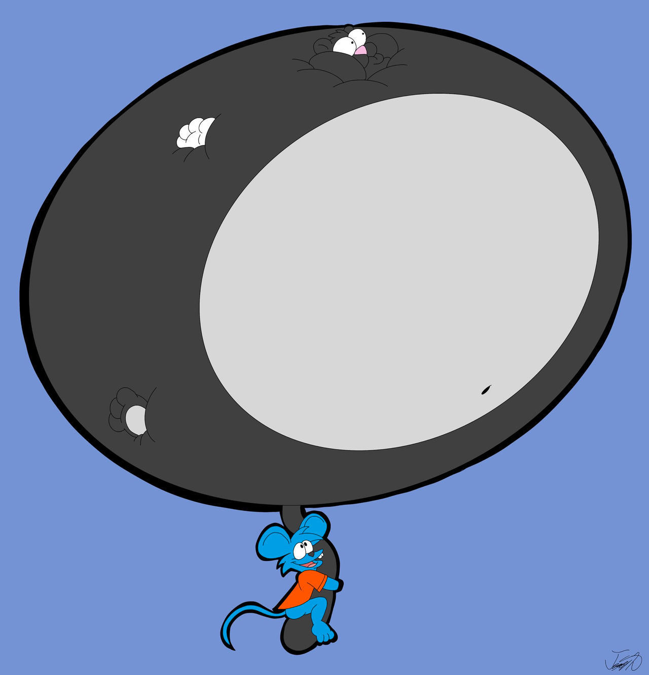 Deviantart Inflation Itchy Itchy's Scratchy Balloon by Joey-Toons on DeviantArt