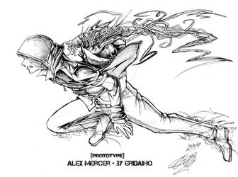 Alex mercer - Prototype - inks by EriDaiho