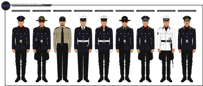 Principality National Police Uniform Chart