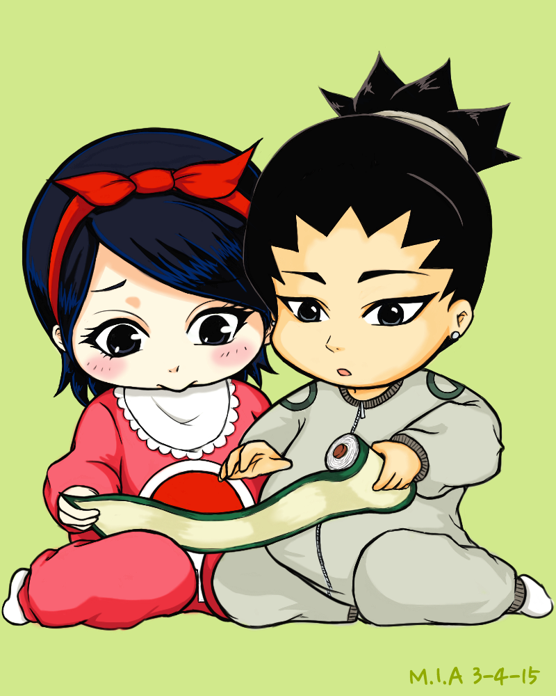 Babies and Onesies: Uchiha Sarada + Nara Shikadai