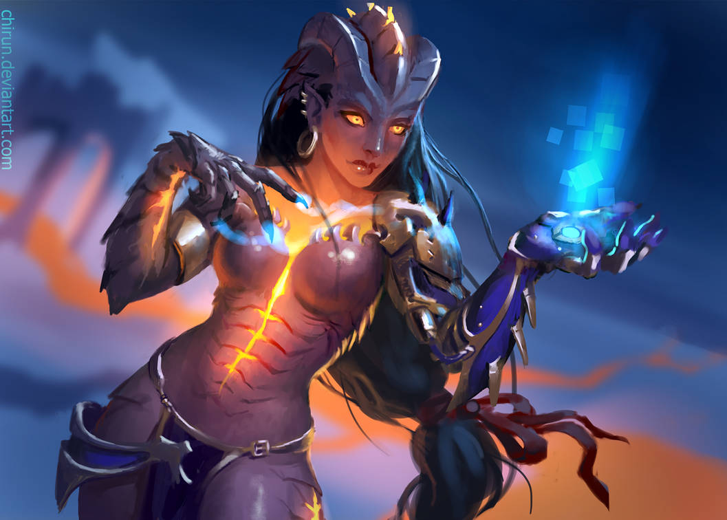 Symmetra (Overwatch) Halloween Skin by chirun