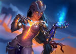 Symmetra (Overwatch) Halloween Skin by chirun
