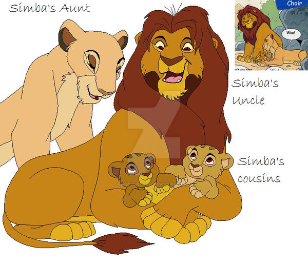 SC 21-24: Simba's Aunt, Uncle, and Cousins by earthwiccan on DeviantArt