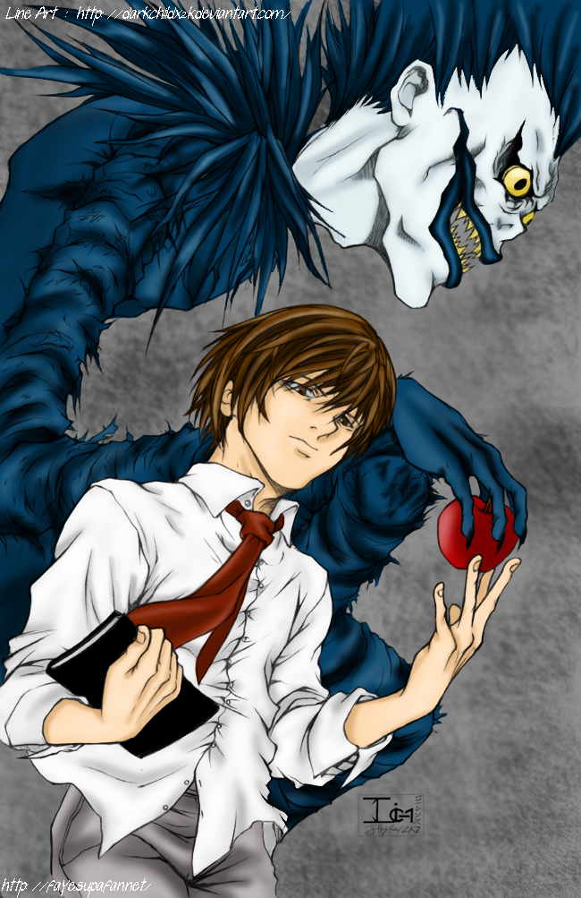 Death Note, Light encontra Ryuk
