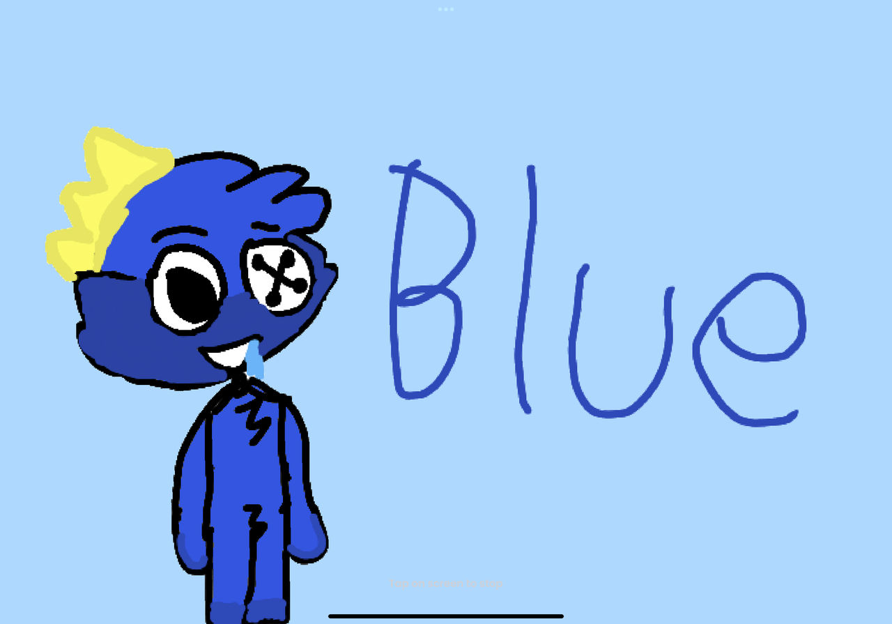 Blue (rainbow friends redesign) by BlakezineScribbles on DeviantArt