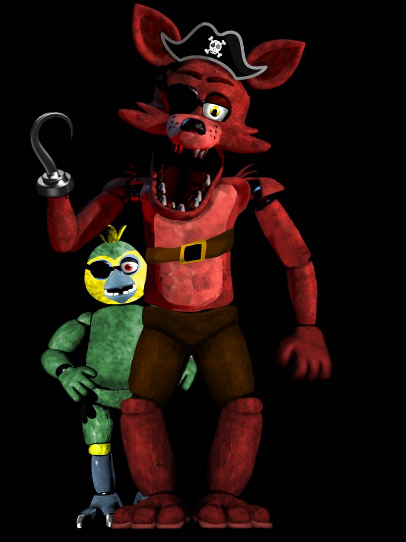 FNAFEdit-Fixed Classic Foxy by Fredluestudios2021 on DeviantArt