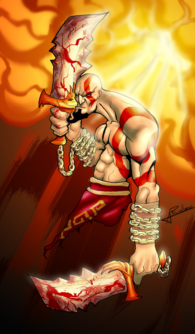 kratos god of war 1 style (ov) by amirben10art on DeviantArt