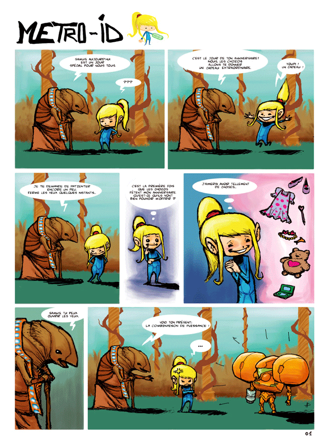 Metroid Animation Frames Animated Metroid Comic page GIF by Alainprem on DeviantArt