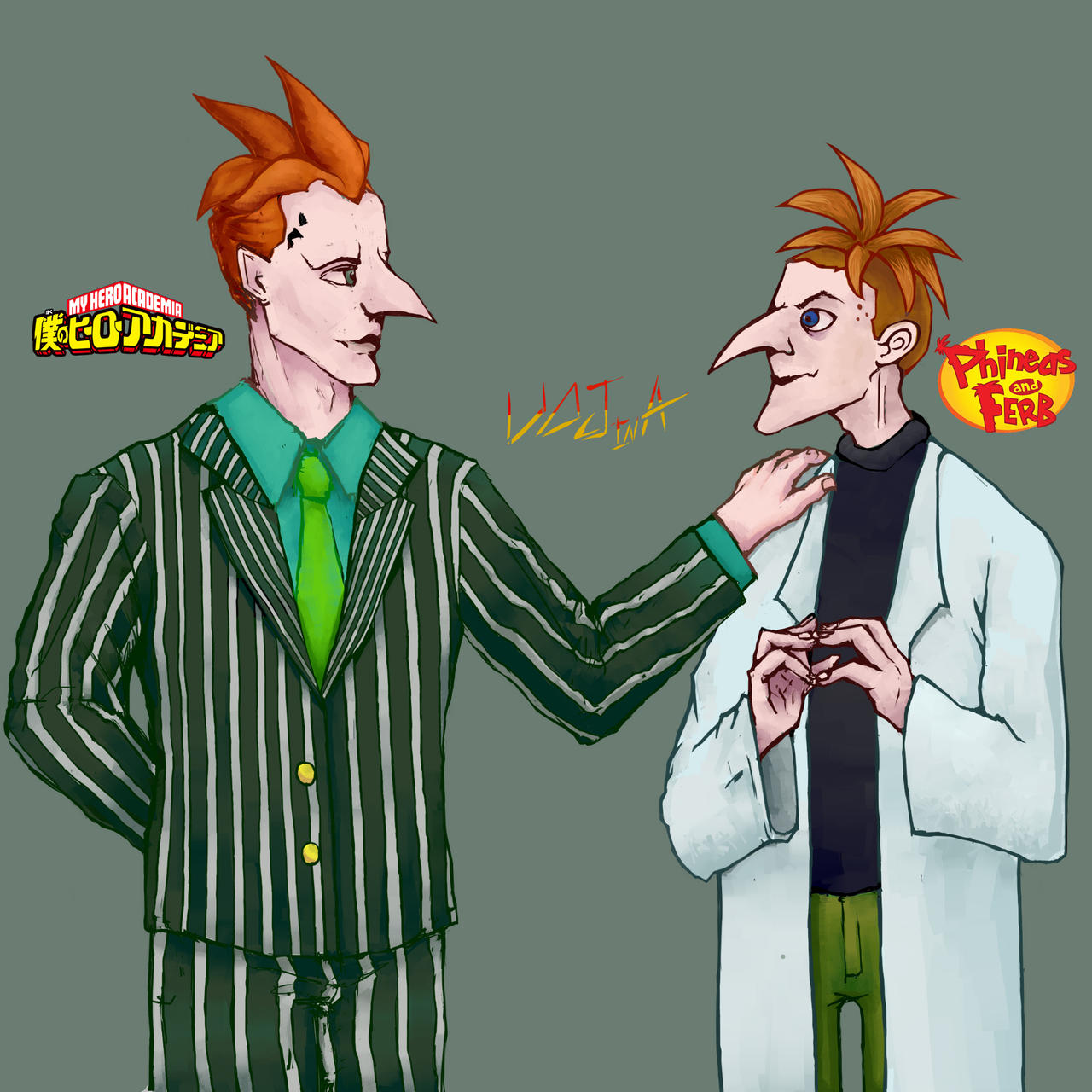 ReDestro and Doofenshmirtz by udjina on DeviantArt
