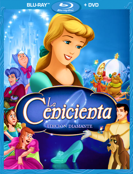 Portada La Cenicienta Blu Ray Disney Fanmade by JimsTreasure on DeviantArt