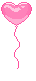 F2U| Pink Heart Balloon