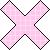 F2U | X checker icon - pink