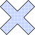 F2U | X checker icon - blue