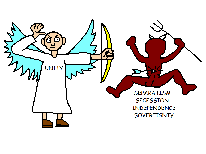 Anti-Separatist editorial cartoon: Angel of Unity by PlayboyCommando on DeviantArt Anti-Separatist editorial cartoon: Angel of Unity by PlayboyCommando on DeviantArt